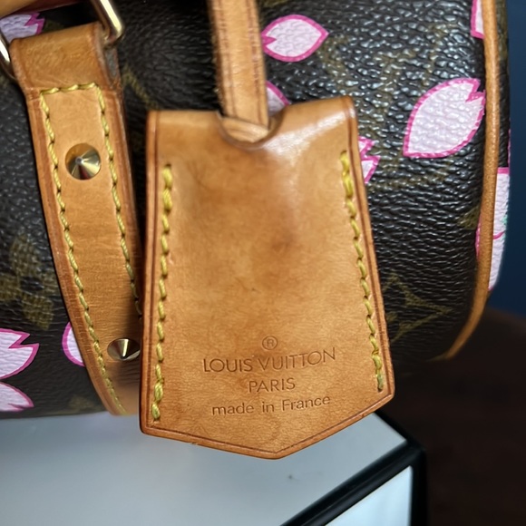 LOUIS VUITTON PAPILLON Hand Bag Monogram Cherry Blossoms France Vintage - Picture 6 of 14